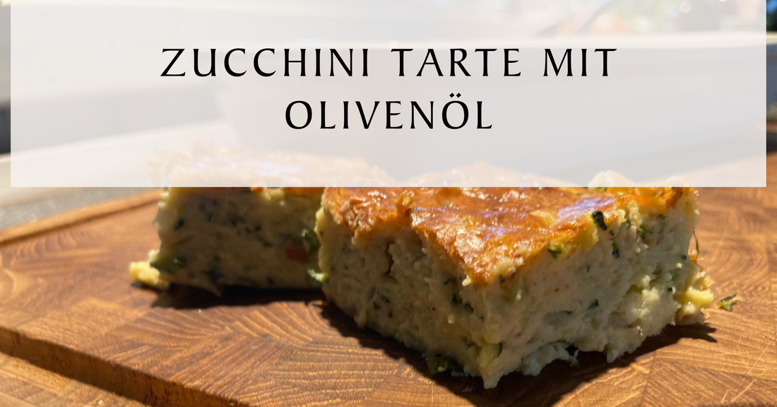 Zucchini Tarte mit Olivenöl
